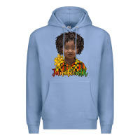 Colony Blue juneteenth black boy Premium Hoodie - BarkalooDesign
