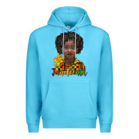 Ocean Blue juneteenth black boy Premium Hoodie - BarkalooDesign