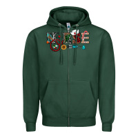 Sports Green christmas nurse Zipper Hoodie - RanaPortraitStore