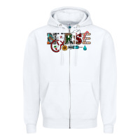 White christmas nurse Zipper Hoodie - RanaPortraitStore