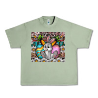 Oil Green easter Urban Heavy Tee - CowhideDigitalArt