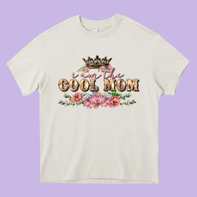 I Am The Cool Mom Heavy Core Tee Designed By Fadigitalartstudio