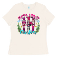 Bone Nuts About Christmas Ladies Tee - CowhideDigitalArt