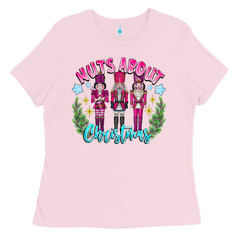 Nuts About Christmas Ladies Tee by CowhideDigitalArt | Teevron