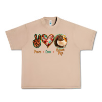 Burro Peace Love Guinea Pigs Urban Heavy Tee - Jasminsmagicworld