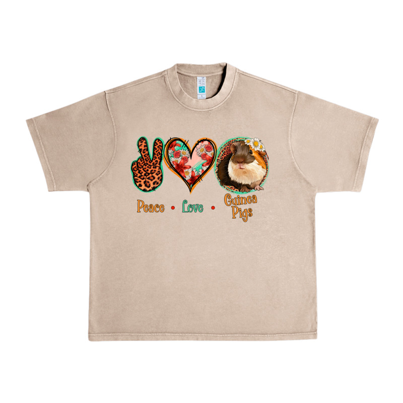 Peace Love Guinea Pigs Urban Heavy Tee by Jasminsmagicworld | Teevron