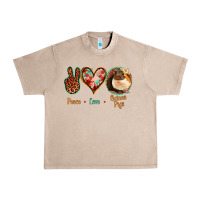 French Oak Peace Love Guinea Pigs Urban Heavy Tee - Jasminsmagicworld