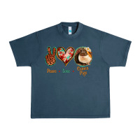 Midnight Navy Peace Love Guinea Pigs Urban Heavy Tee - Jasminsmagicworld