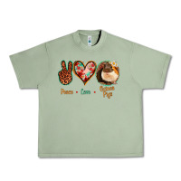 Oil Green Peace Love Guinea Pigs Urban Heavy Tee - Jasminsmagicworld