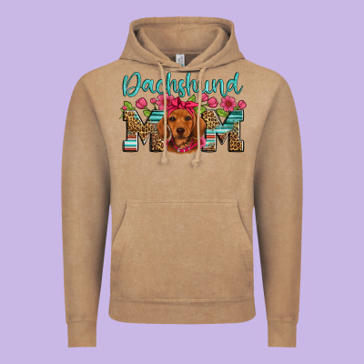 Dachshund Mom Vintage Hoodie Designed By Artiststas