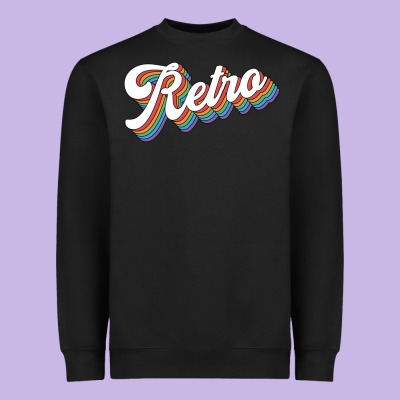 Retro Colorful Heavyweight Sweatshirt Designed By Chombo