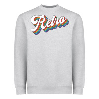 Heather Grey retro colorful Heavyweight Sweatshirt - chombo