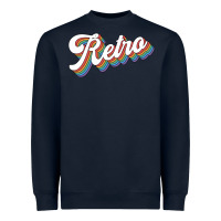 Navy retro colorful Heavyweight Sweatshirt - chombo