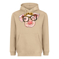 Mushroom sunflowers with pig Heavyweight Hoodie - RanaPortraitStore