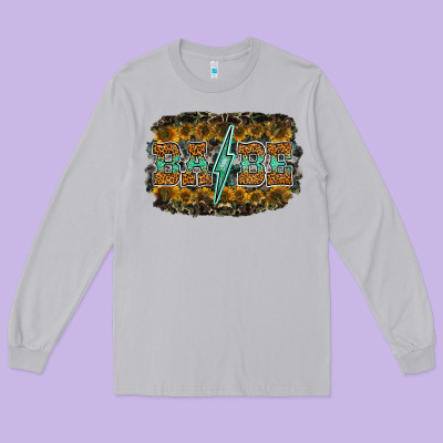 Babe Long Sleeve Tee Designed By Racoondesign