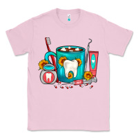 Bubblegum Pink Dentist Coffee Classic Tee - FaDigitalArtStudio
