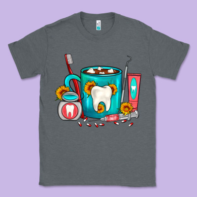 Dentist Coffee Classic Tee Designed By Fadigitalartstudio