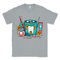 Heather Grey Dentist Coffee Classic Tee - FaDigitalArtStudio