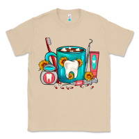 Mushroom Dentist Coffee Classic Tee - FaDigitalArtStudio