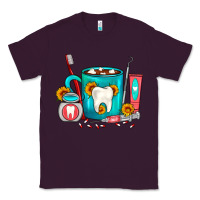 Plum Dentist Coffee Classic Tee - FaDigitalArtStudio