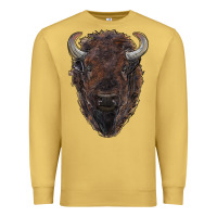 Antique Gold american bison Premium Sweatshirt - RanaPortraitStore