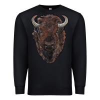 Black american bison Premium Sweatshirt - RanaPortraitStore