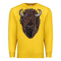Lemon american bison Premium Sweatshirt - RanaPortraitStore