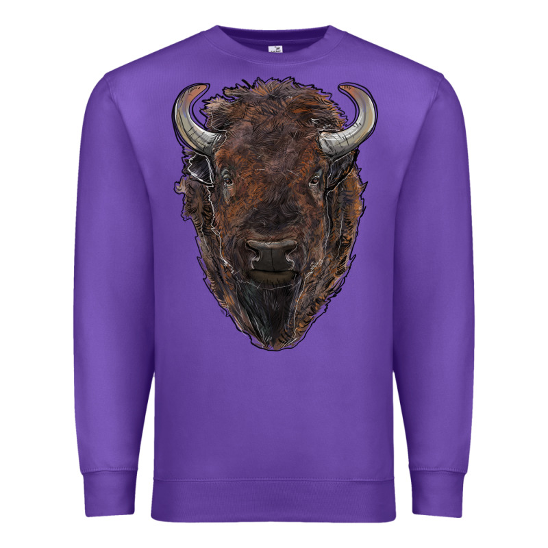 American Bison Premium Sweatshirt by RanaPortraitStore | Teevron
