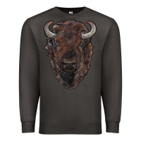 Smoke american bison Premium Sweatshirt - RanaPortraitStore
