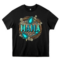 Black Mama with gemstone leopard Mother's Day Heavy Core Tee - FaDigitalArtStudio