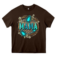 Chocolate Brown Mama with gemstone leopard Mother's Day Heavy Core Tee - FaDigitalArtStudio