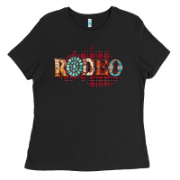 Black Rodeo Christmas Ladies Tee - CowhideDigitalArt