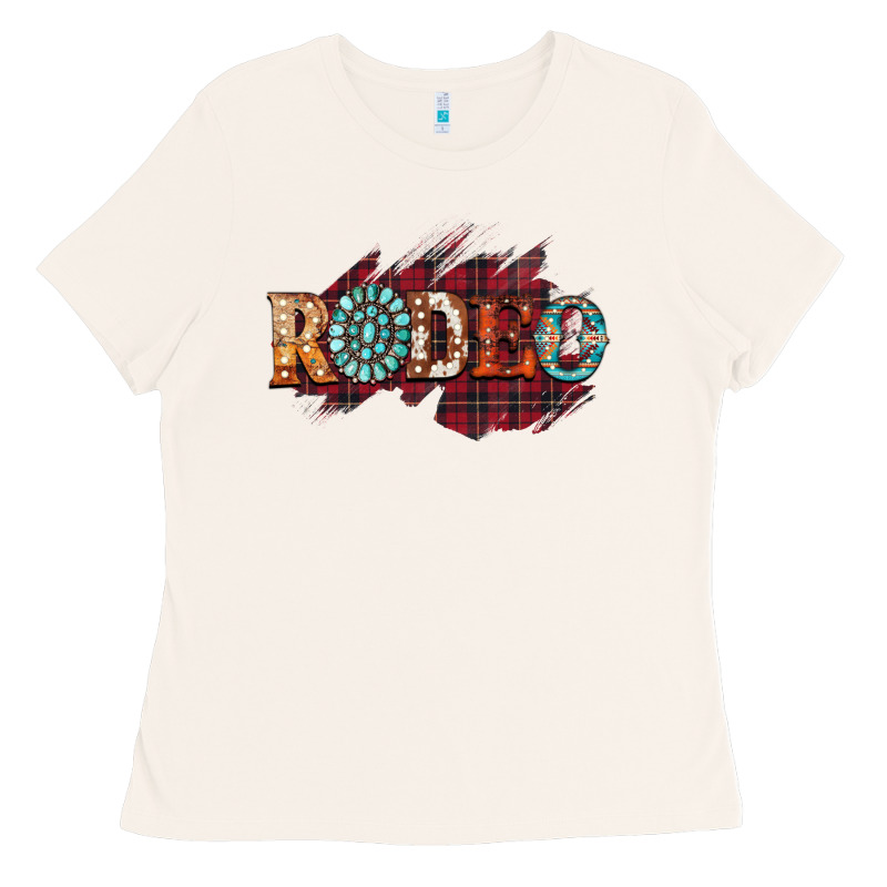 Rodeo Christmas Ladies Tee by CowhideDigitalArt | Teevron
