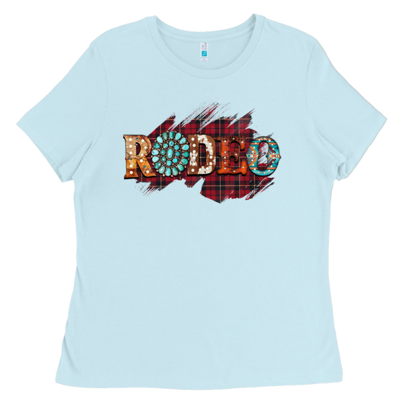 Rodeo Christmas Ladies Tee by CowhideDigitalArt | Teevron