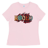Bubblegum Pink Rodeo Christmas Ladies Tee - CowhideDigitalArt