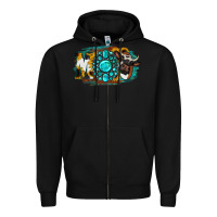 Black Moo Mothers Zipper Hoodie - Jasminsmagicworld