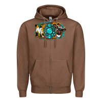 Chestnut Moo Mothers Zipper Hoodie - Jasminsmagicworld
