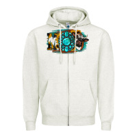 Oatmeal Heather Moo Mothers Zipper Hoodie - Jasminsmagicworld