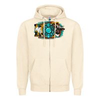 Sandshell Moo Mothers Zipper Hoodie - Jasminsmagicworld