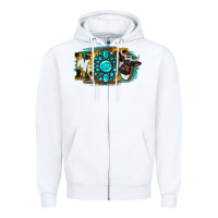 White Moo Mothers Zipper Hoodie - Jasminsmagicworld