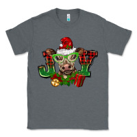 Charcoal Heather christmas joy cow Classic Tee - BarkalooDesign