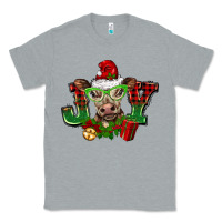 Heather Grey christmas joy cow Classic Tee - BarkalooDesign