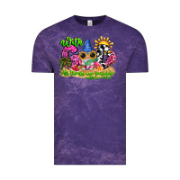 Cloud Purple with god all things are possible summer Vintage Tee - CowhideDigitalArt