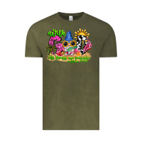 Vintage Olive with god all things are possible summer Vintage Tee - CowhideDigitalArt