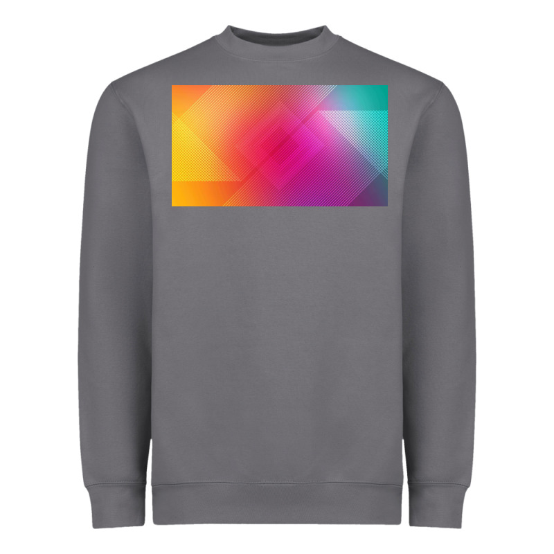 Multicolor Abstract Lines Heavyweight Sweatshirt by chombo | Teevron