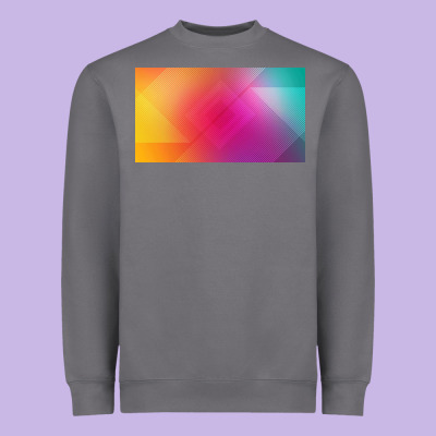 Multicolor Abstract Lines Heavyweight Sweatshirt Designed By Chombo