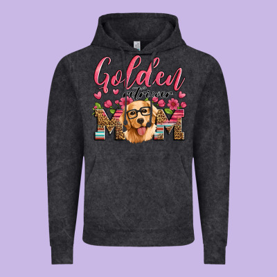Golden Retriever Mom Vintage Hoodie Designed By Artiststas