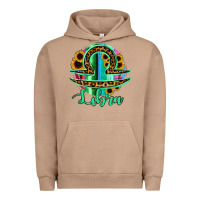 Pigment Burro Libra Zodiac Sign Sunflower Leopard Serape Urban Hoodie - RanaPortraitStore
