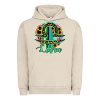 Pigment French Oak Libra Zodiac Sign Sunflower Leopard Serape Urban Hoodie - RanaPortraitStore