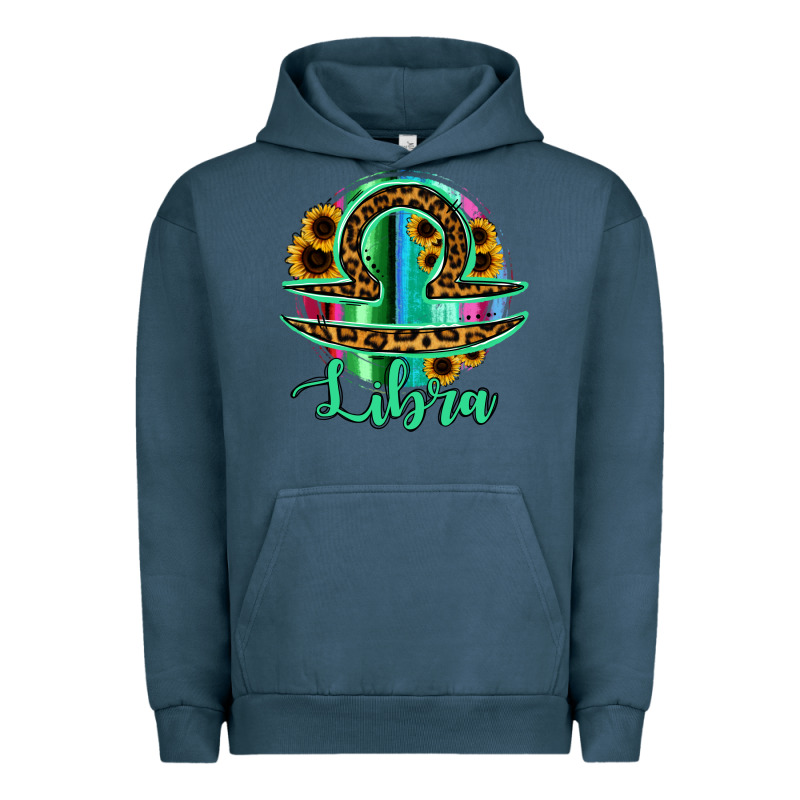 Libra Zodiac Sign Sunflower Leopard Serape Urban Hoodie by RanaPortraitStore | Teevron